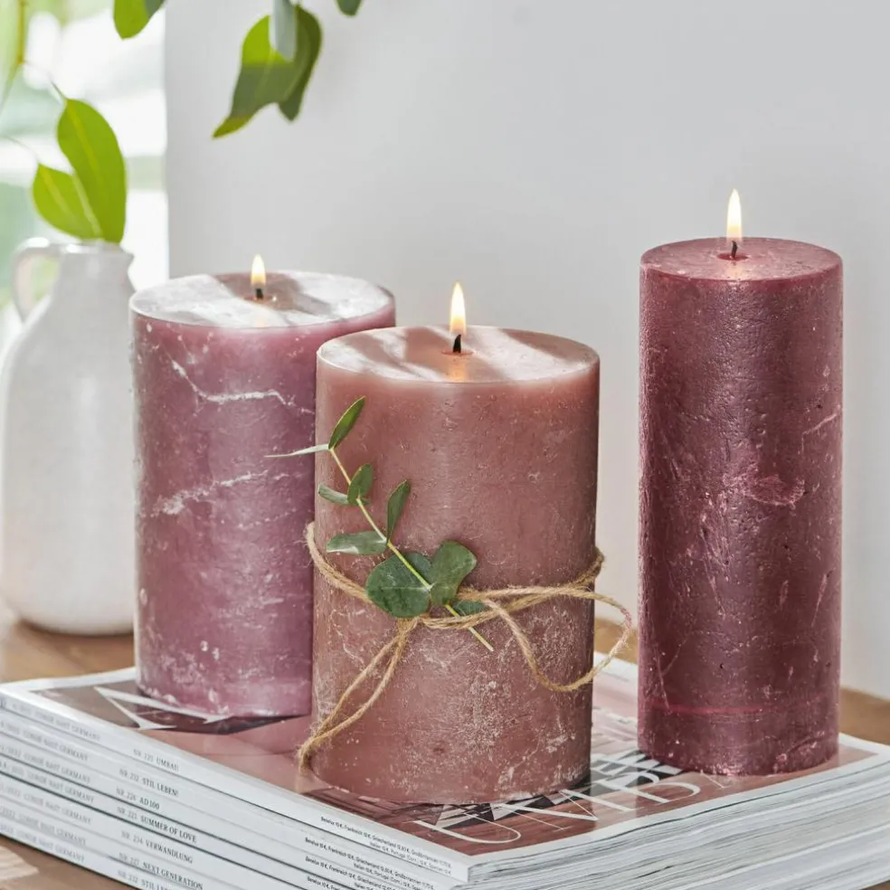 Lot de 3 bougies Salis