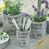 Lot de 3 cache-pots Flower Market