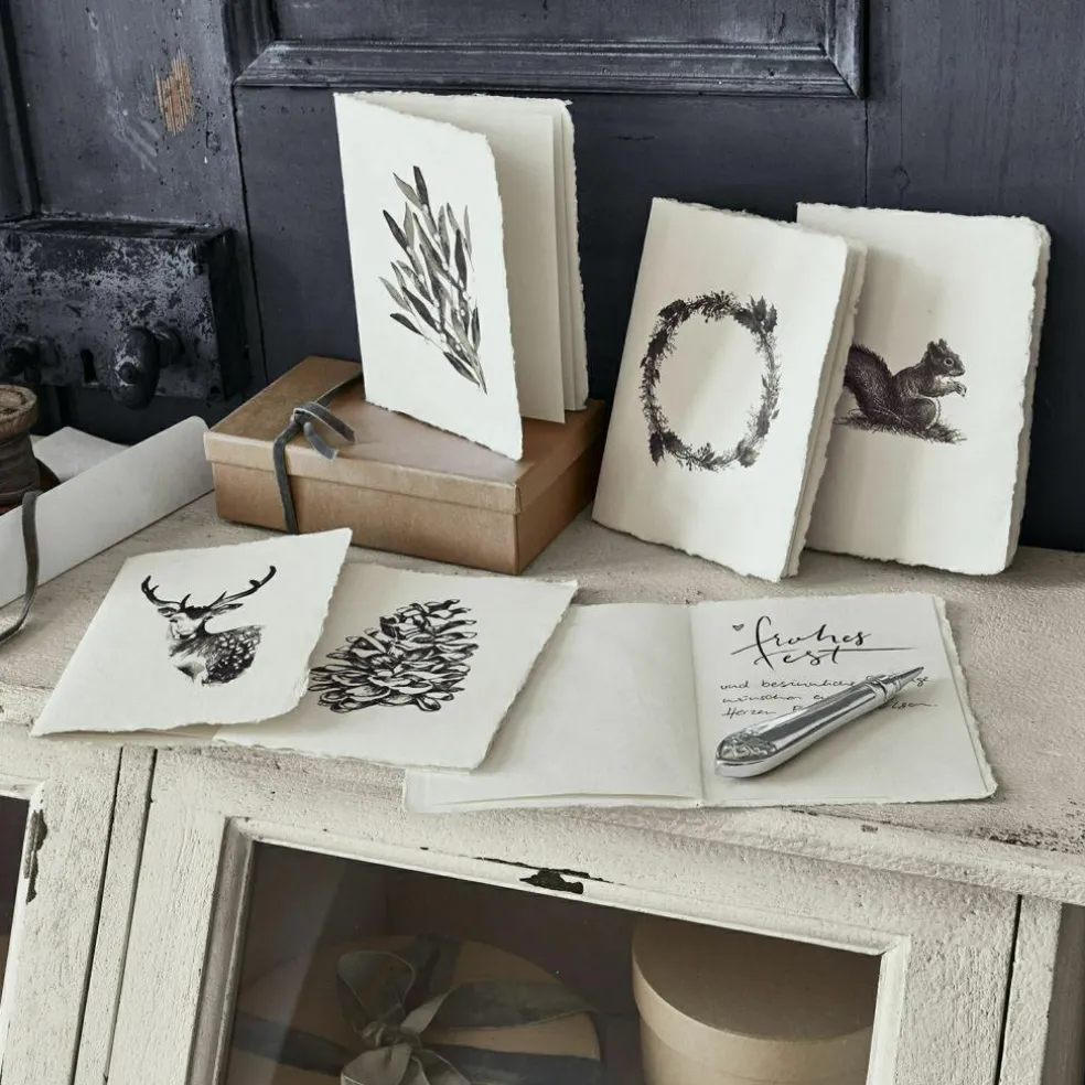 Lot de 6 cartes de vœux Previa