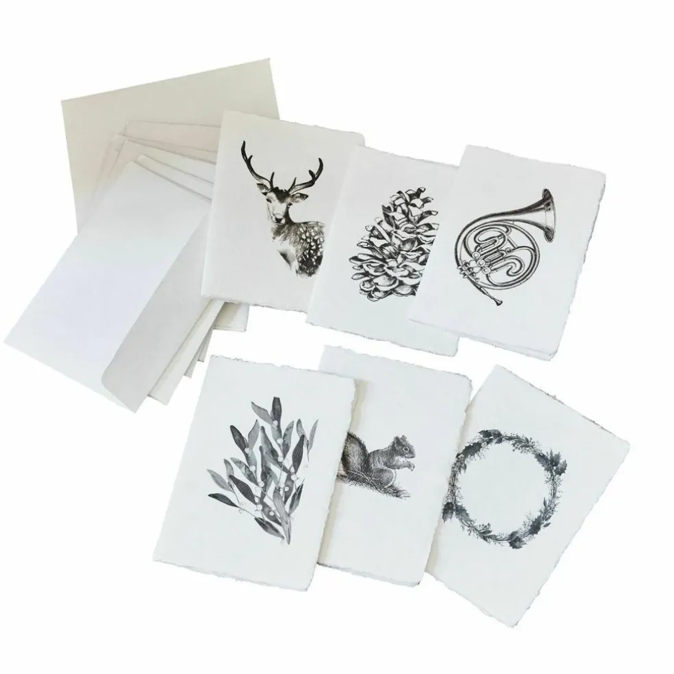 Lot de 6 cartes de vœux Previa