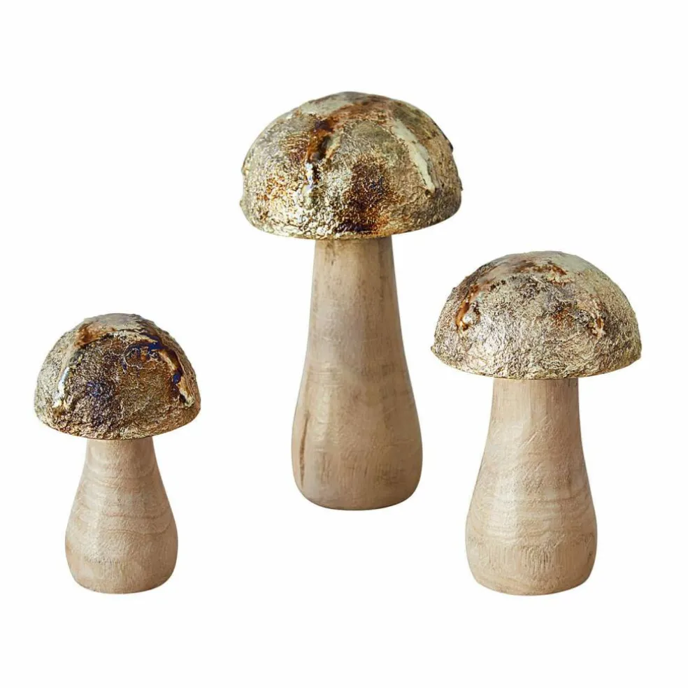 Lot de 3 champignons décoratifs Myrska