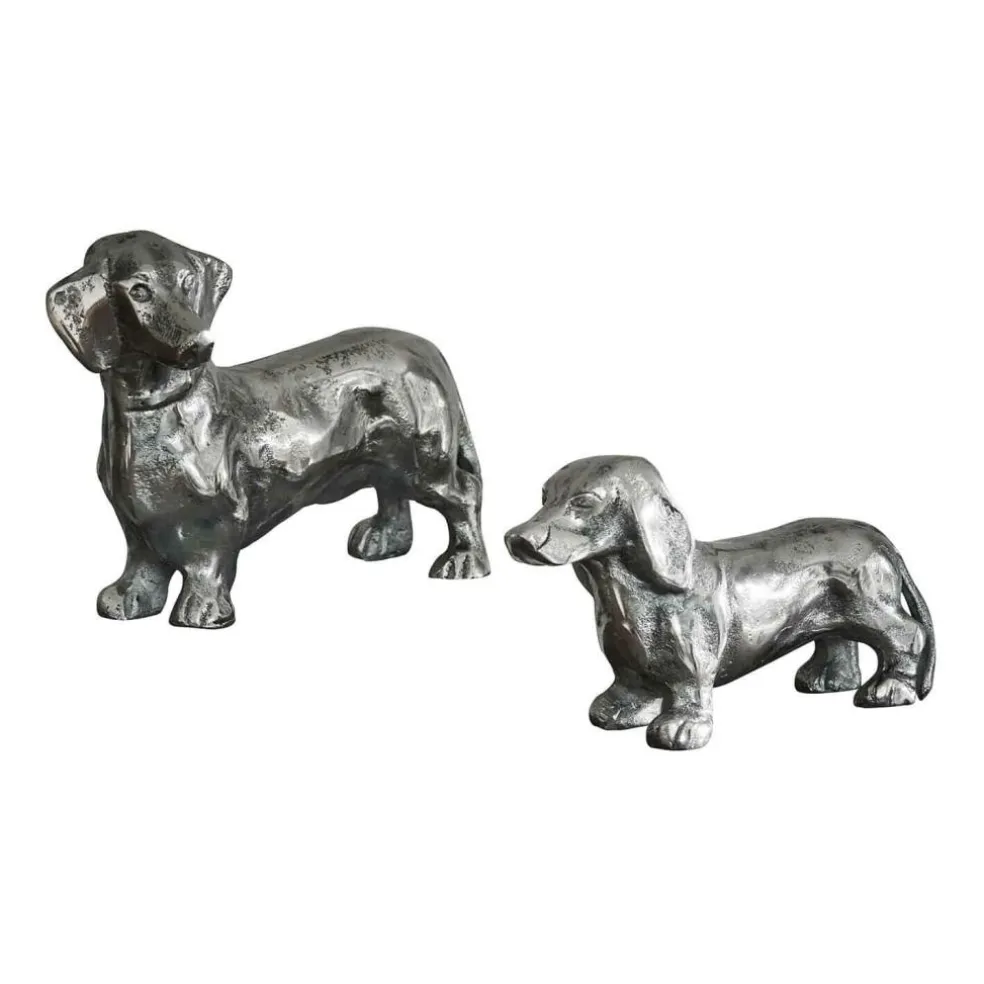 Lot de 2 chiens décoratifs Calwen