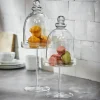 Lot de 2 cloches en verre Hibous