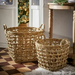 Lot de 2 corbeilles Qivoran