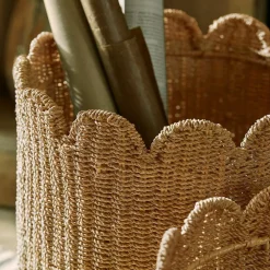 Lot de 2 corbeilles Velourette