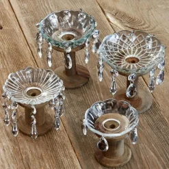 Lot de 4 coupelles à bougies Pontarion