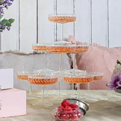 Lot de 6 coupes à champagne Macomb