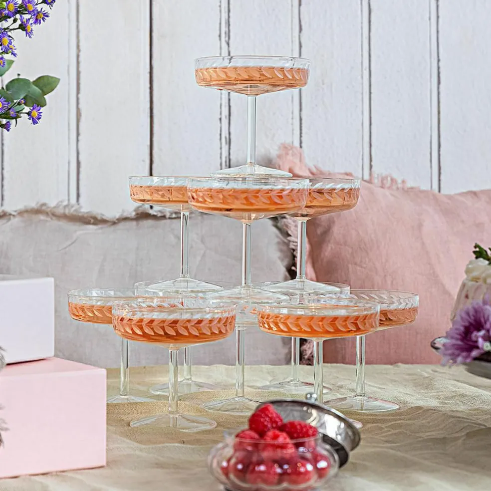 Lot de 6 coupes à champagne Macomb