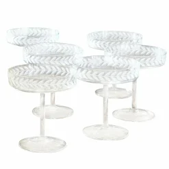 Lot de 6 coupes à champagne Macomb