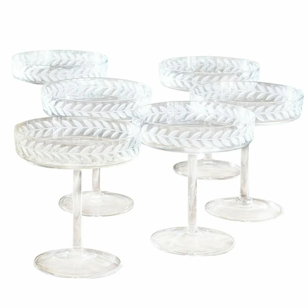 Lot de 6 coupes à champagne Macomb