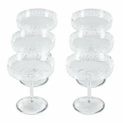 Lot de 6 coupes à champagne Macomb