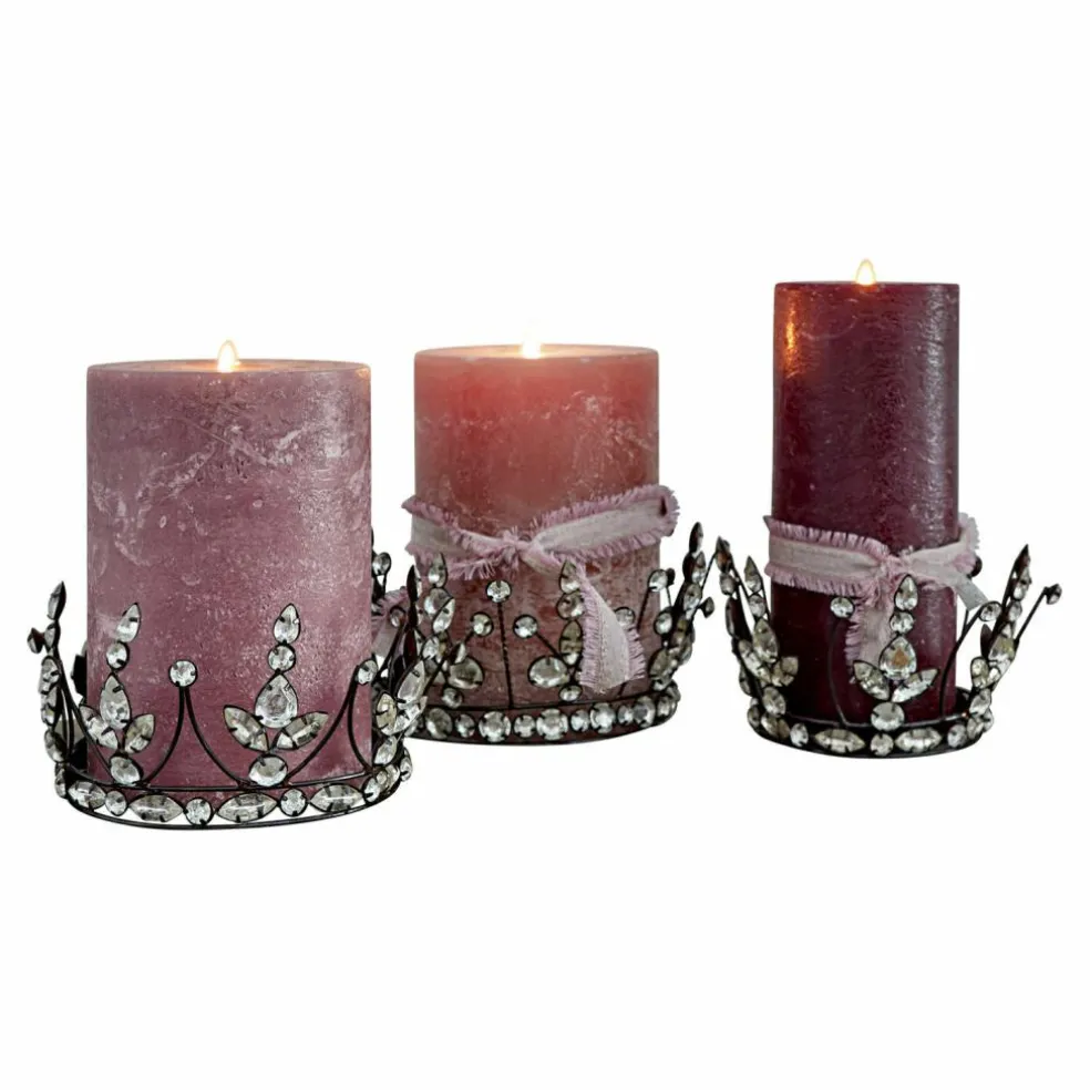 Lot de 3 couronnes décoratives Bigas