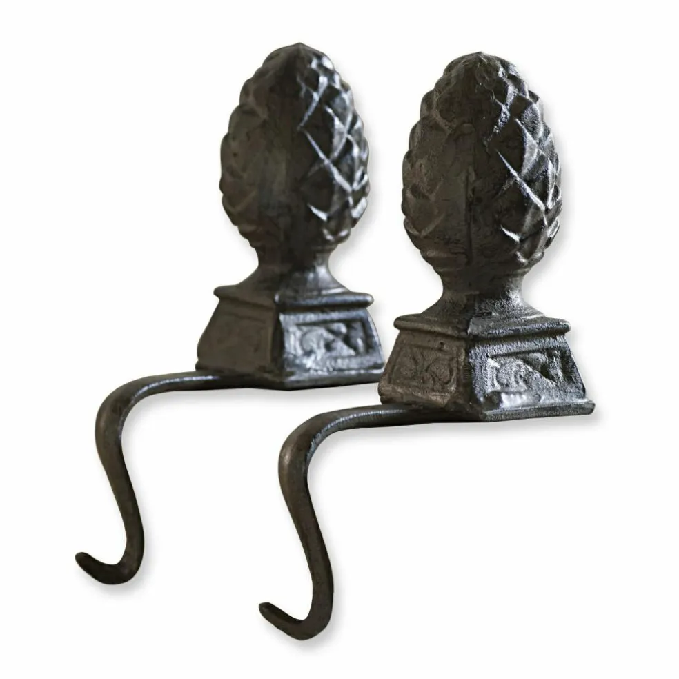 Lot de 2 crochets pomme de pin Lucielle