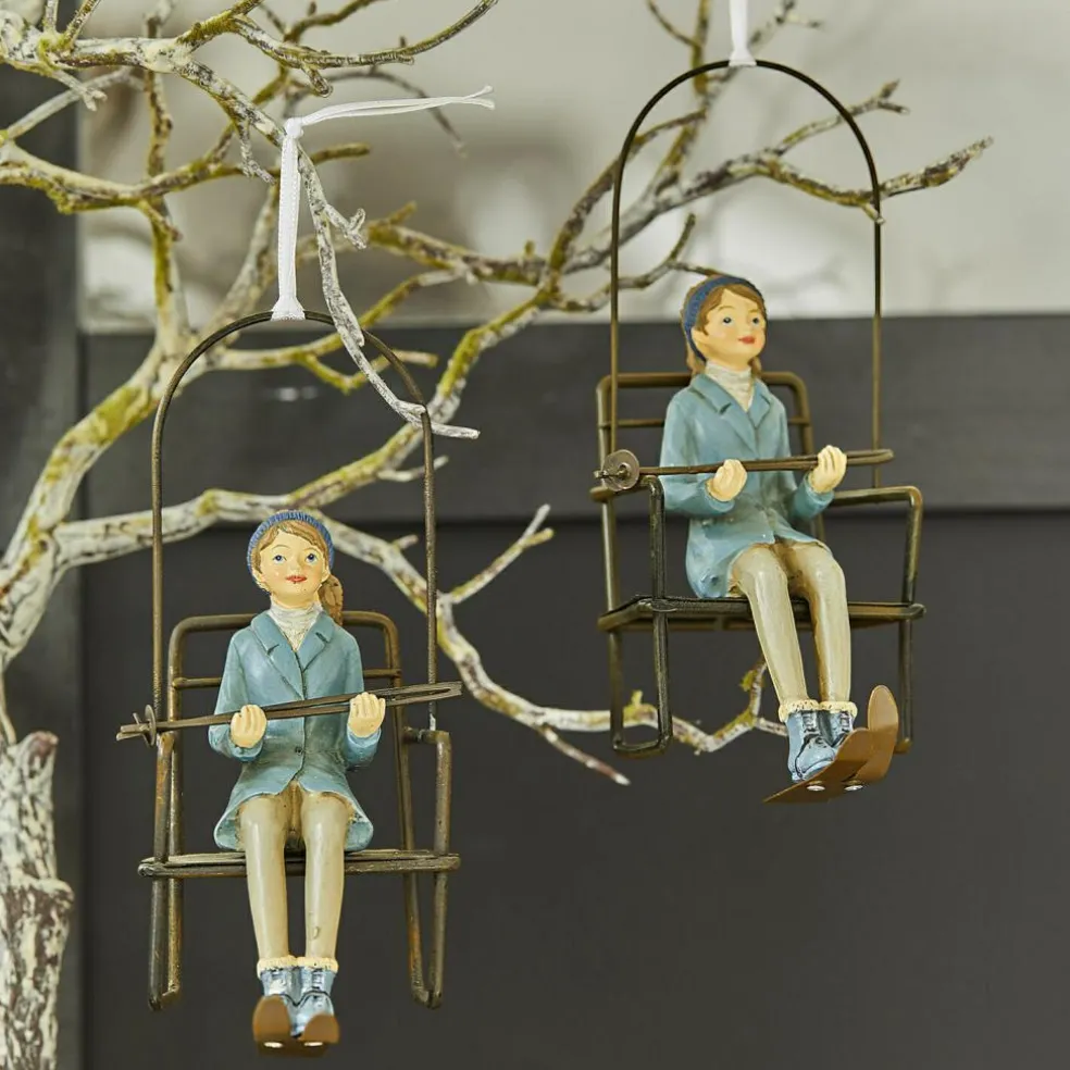 Lot de 2 décorations à suspendre Herveline