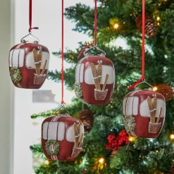 Lot de 4 décorations à suspendre Barnes