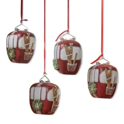 Lot de 4 décorations à suspendre Barnes