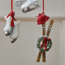 Lot de 4 décorations à suspendre Papeta