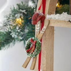 Lot de 4 décorations à suspendre Papeta