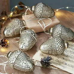 Lot de 6 décorations de Noël Gland