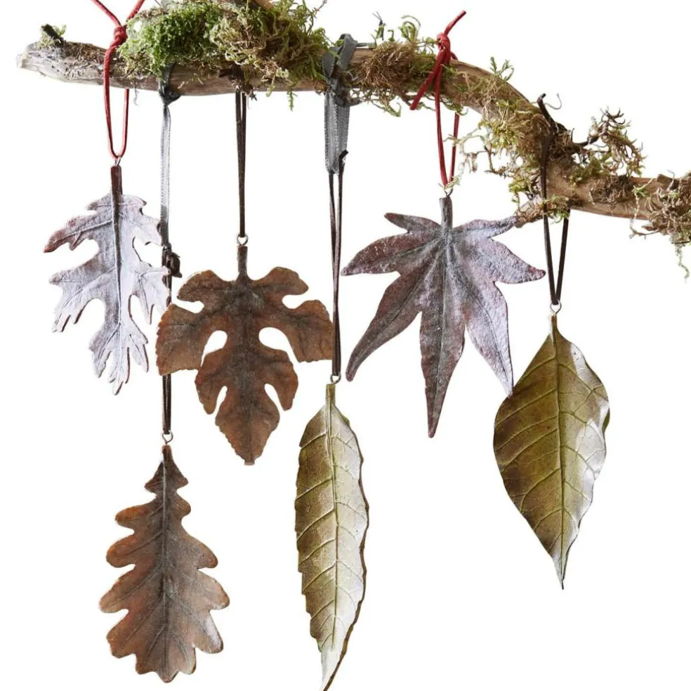 Lot de 6 feuilles décoratives Merel