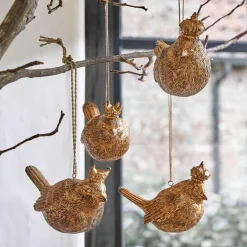 Lot de 4 figurines à suspendre Dottica