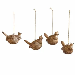 Lot de 4 figurines à suspendre Dottica