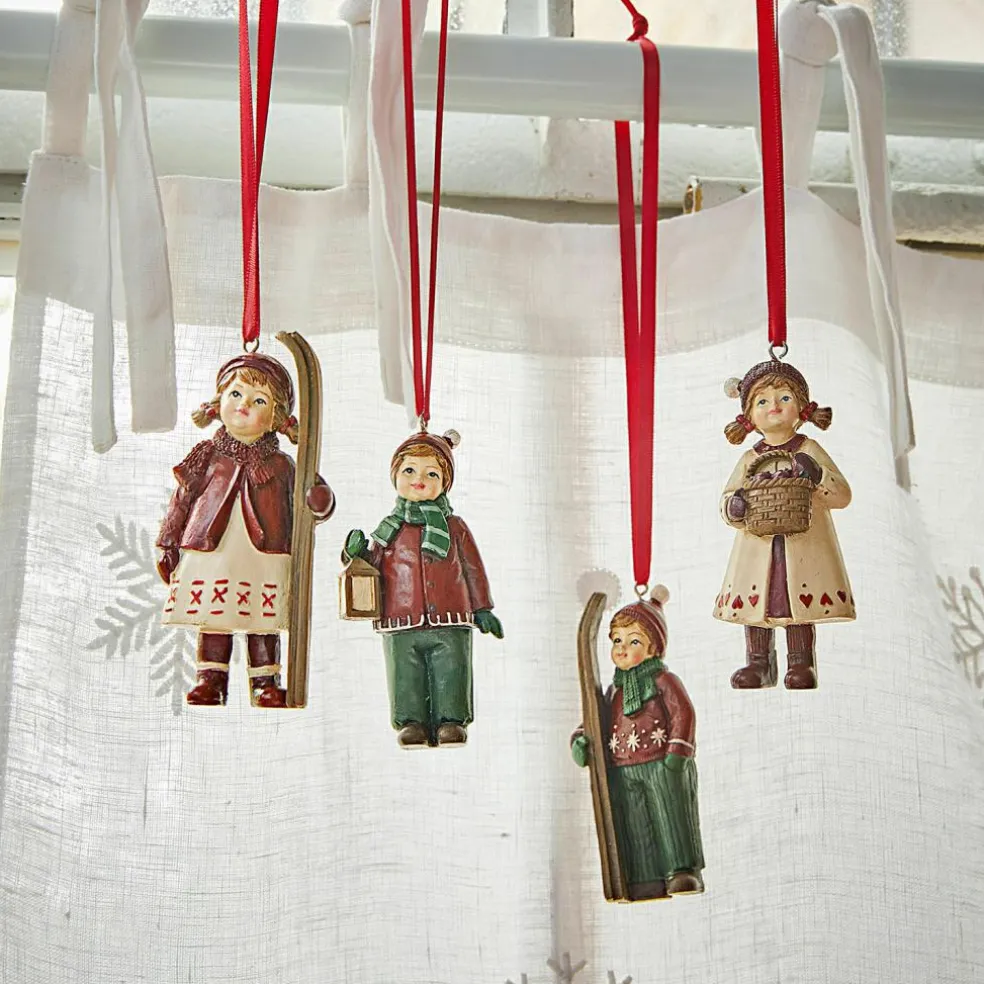 Lot de 4 figurines à suspendre Helgelund