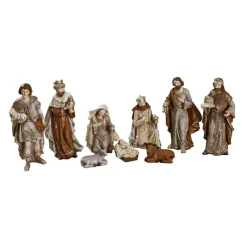 Lot de 9 figurines de crèche Caprinas