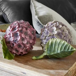 Lot de 2 fleurs décoratives Hortensie