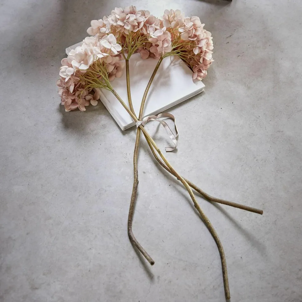 Lot de 3 fleurs décoratives Amarente