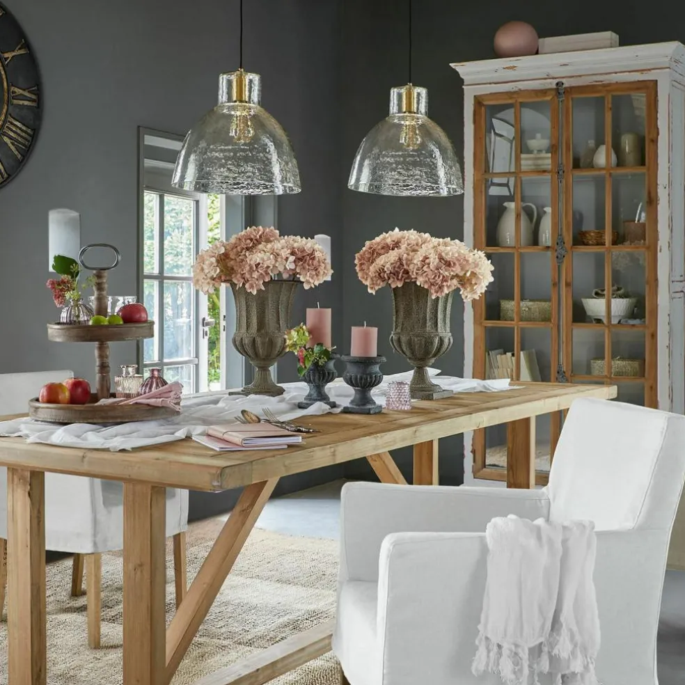 Lot de 3 fleurs décoratives Amarente