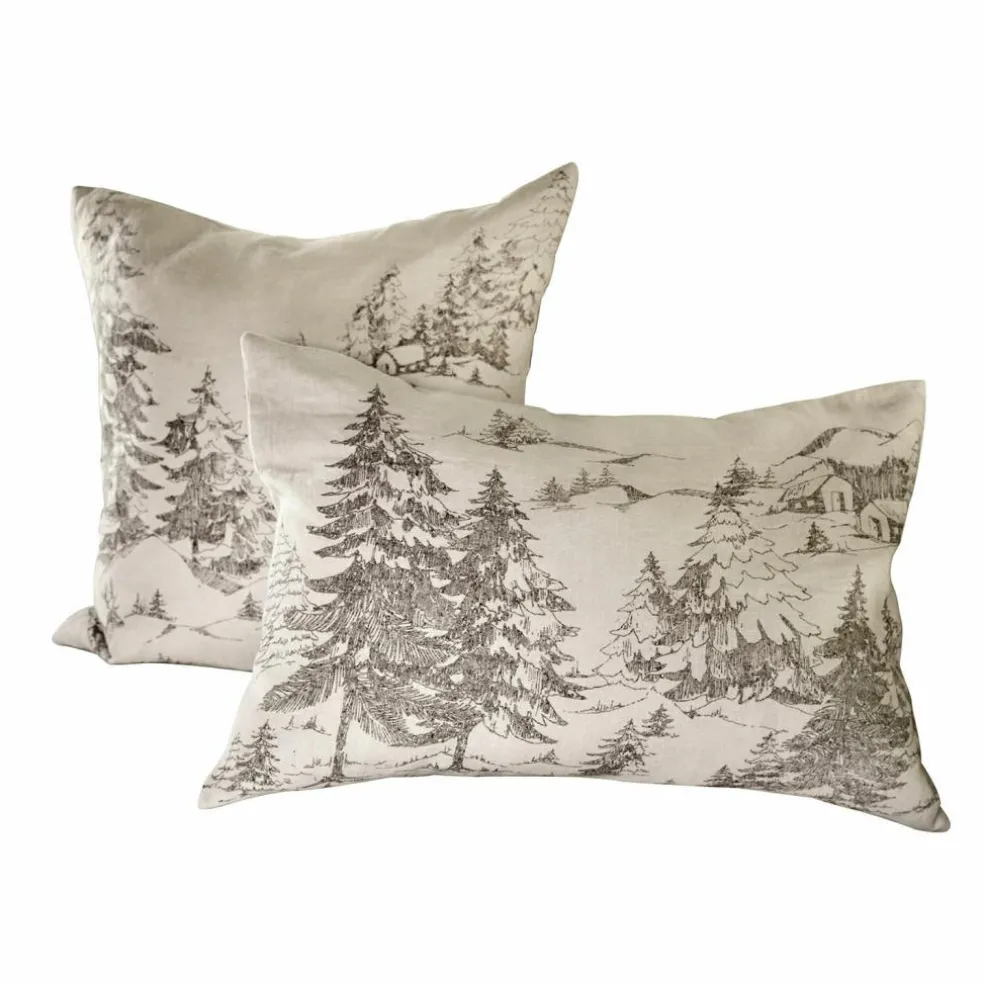 Lot de 2 housses de coussins Fabrielle