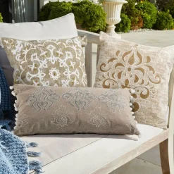 Lot de 3 housses de coussins Emelin