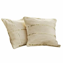 Lot de 2 housses de coussin Rousseline