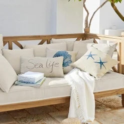 Lot de 3 housses de coussins Sea life