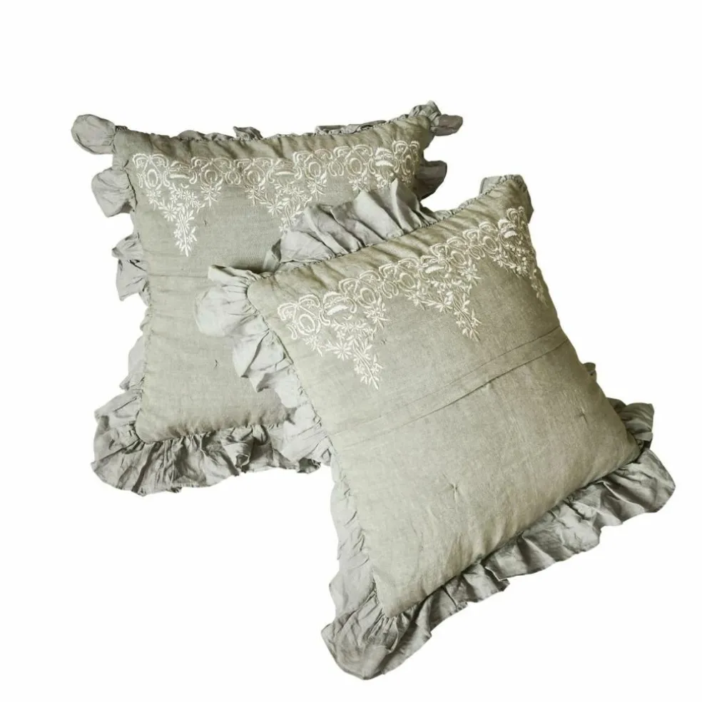 Lot de 2 housses de coussins Therese