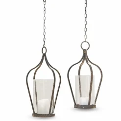 Lot de 2 lanternes à suspendre Mikella