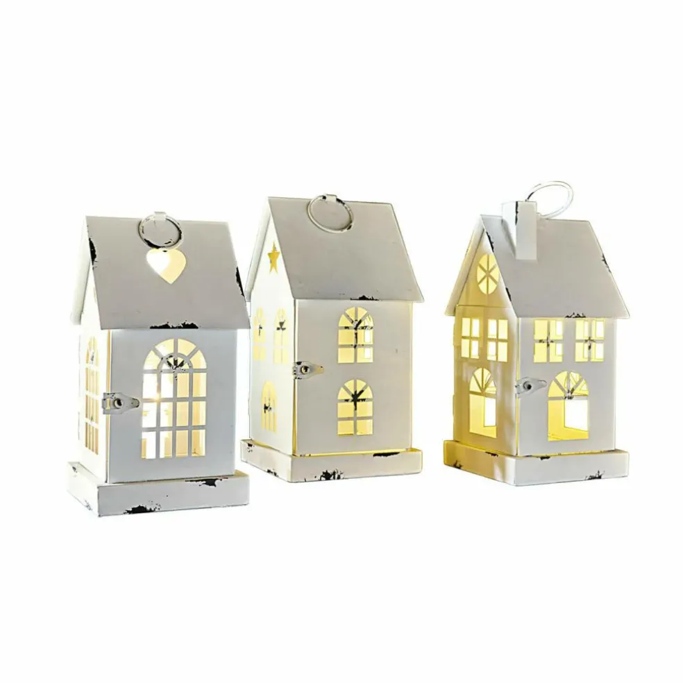 Lot de 3 lanternes LED Village