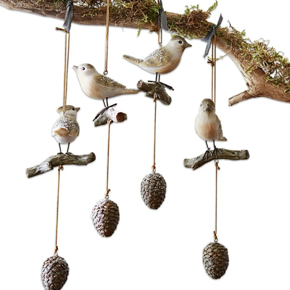 Lot de 4 oiseaux Vianne