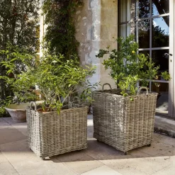 Lot de 2 paniers à plantes Gialousa