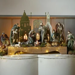 Lot de 11 personnages de crèche Luniva