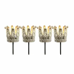 Lot de 4 photophores à piquer Melina