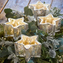 Lot de 4 photophores à piquer Bernice