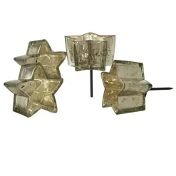 Lot de 4 photophores à piquer Bernice