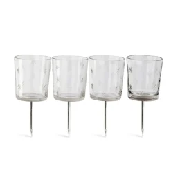 Lot de 4 photophores à planter Fenella