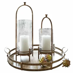 Lot de 2 photophores Aquivar