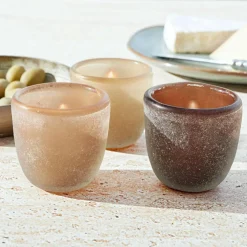 Lot de 3 photophores Eclairice