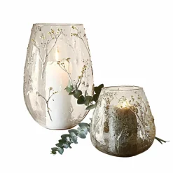 Lot de 2 photophores Elorisse