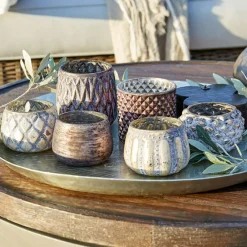 Lot de 6 photophores Fajolle