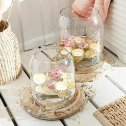 Lot de 6 photophores flottants Adelia